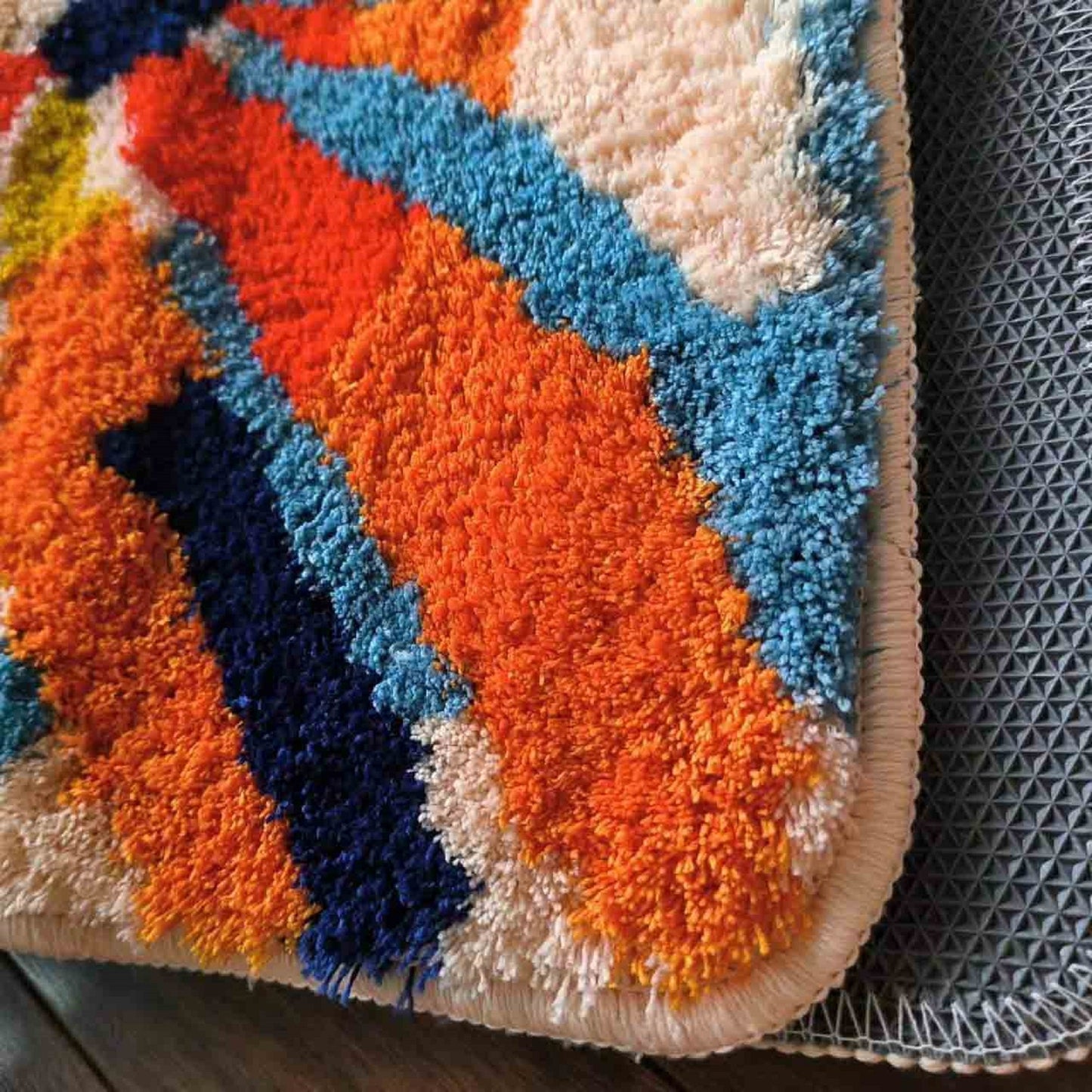 JoySwallow Irregular Pear Tufted Bathmat, Pears Bathroom Rug, Fruit Area Rug, Pear Bedroom Rugs