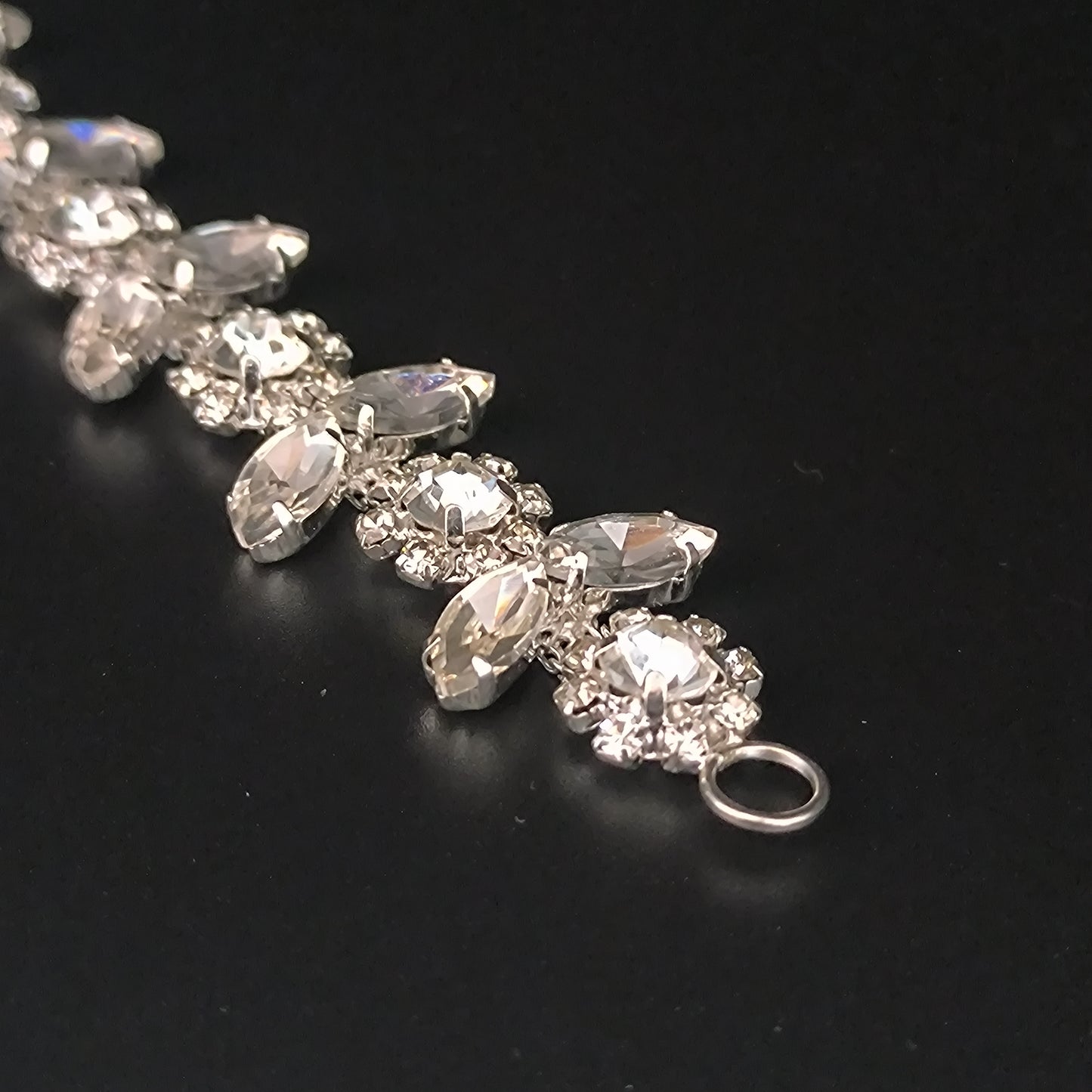 Custom Rhinestone Bun Wrap, Figure Skating Hairpiece, Ballroom Hair Accessory, Crystal Glass Wedding Headdress
