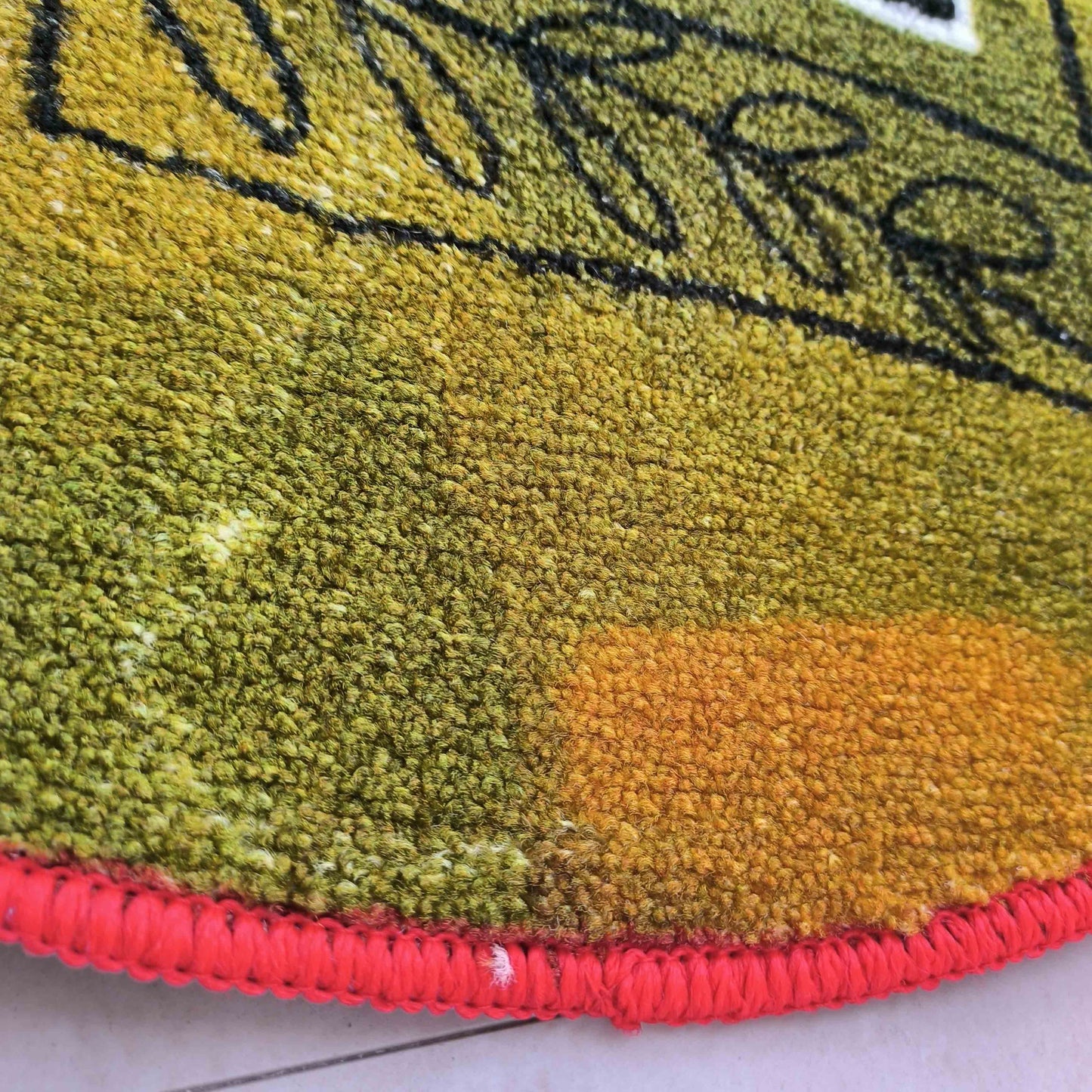 Pear with Vine Flannel Door Mat by Liz Gamberg Studio from US