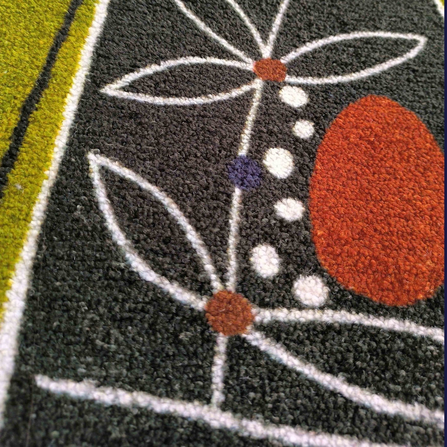Pear with Vine Flannel Door Mat by Liz Gamberg Studio from US
