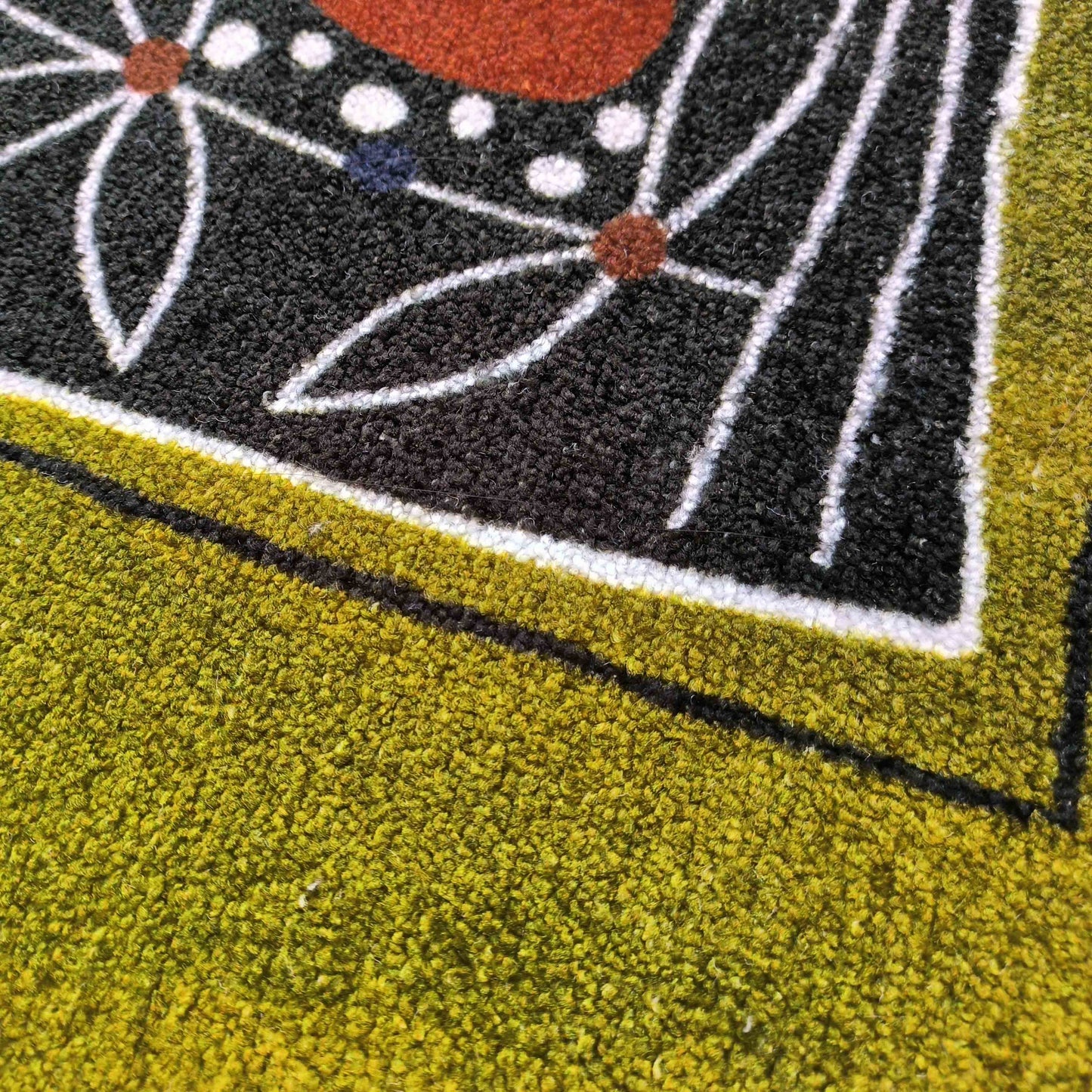 Pear with Vine Flannel Door Mat by Liz Gamberg Studio from US