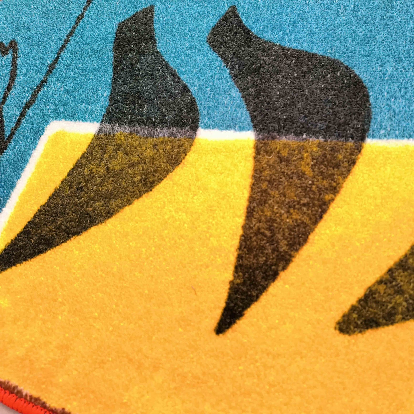 Three Birds Flannel Door Mat by Liz Gamberg Studio from US