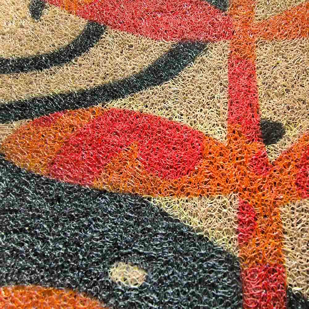 Layered Vines PVC Coil Door Mat by Liz Gamberg Studio from US