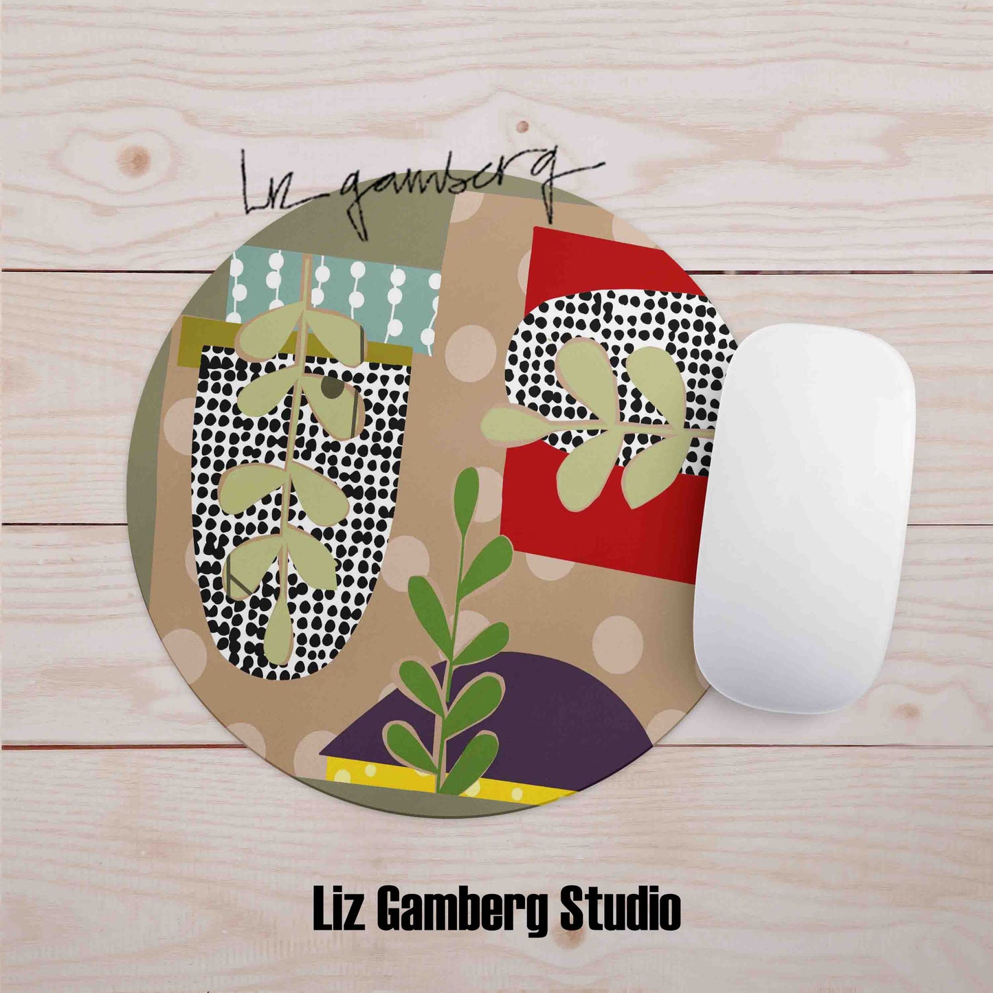 Arches Vines Mouse Pad by Liz Gamberg Studio from US