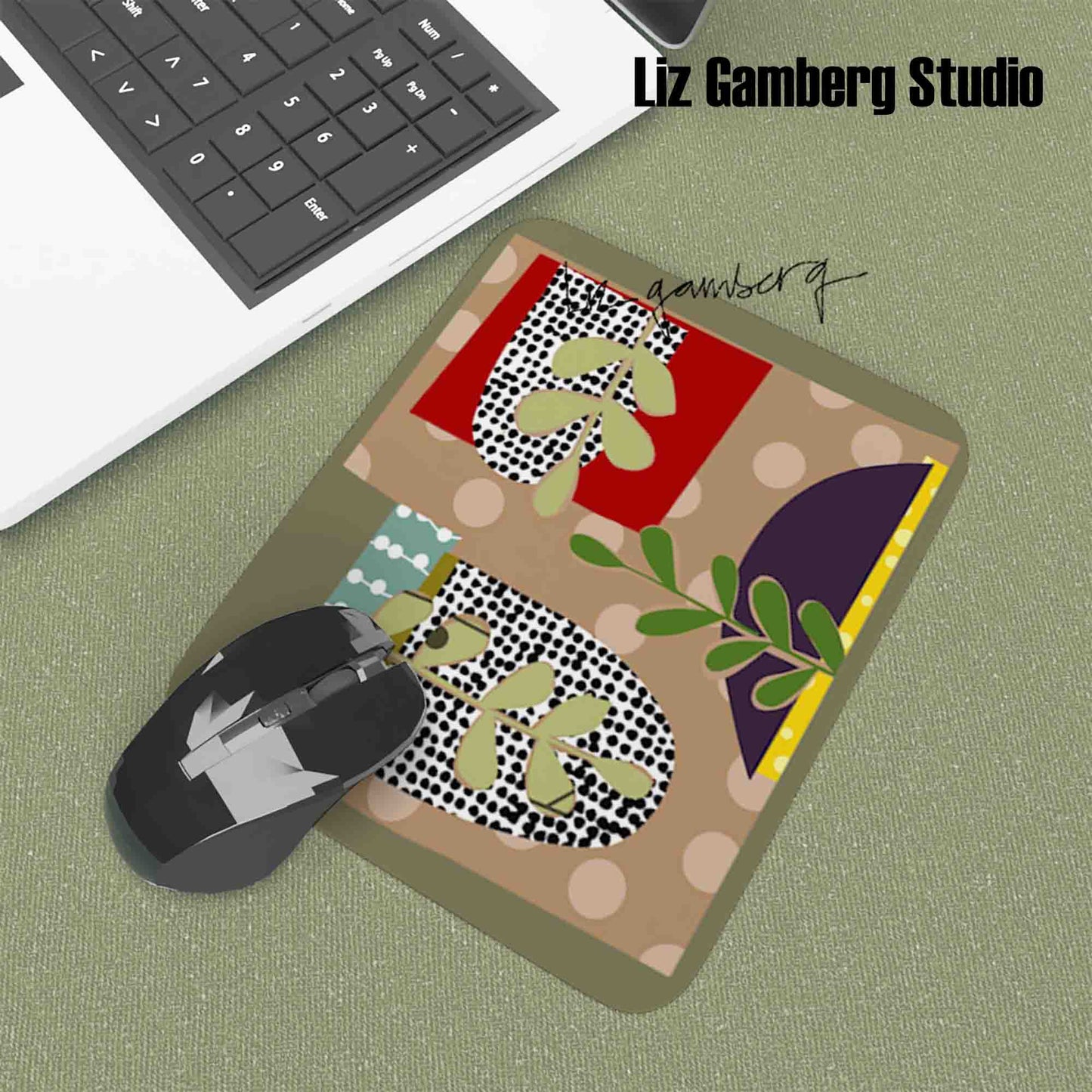 Arches Vines Mouse Pad by Liz Gamberg Studio from US