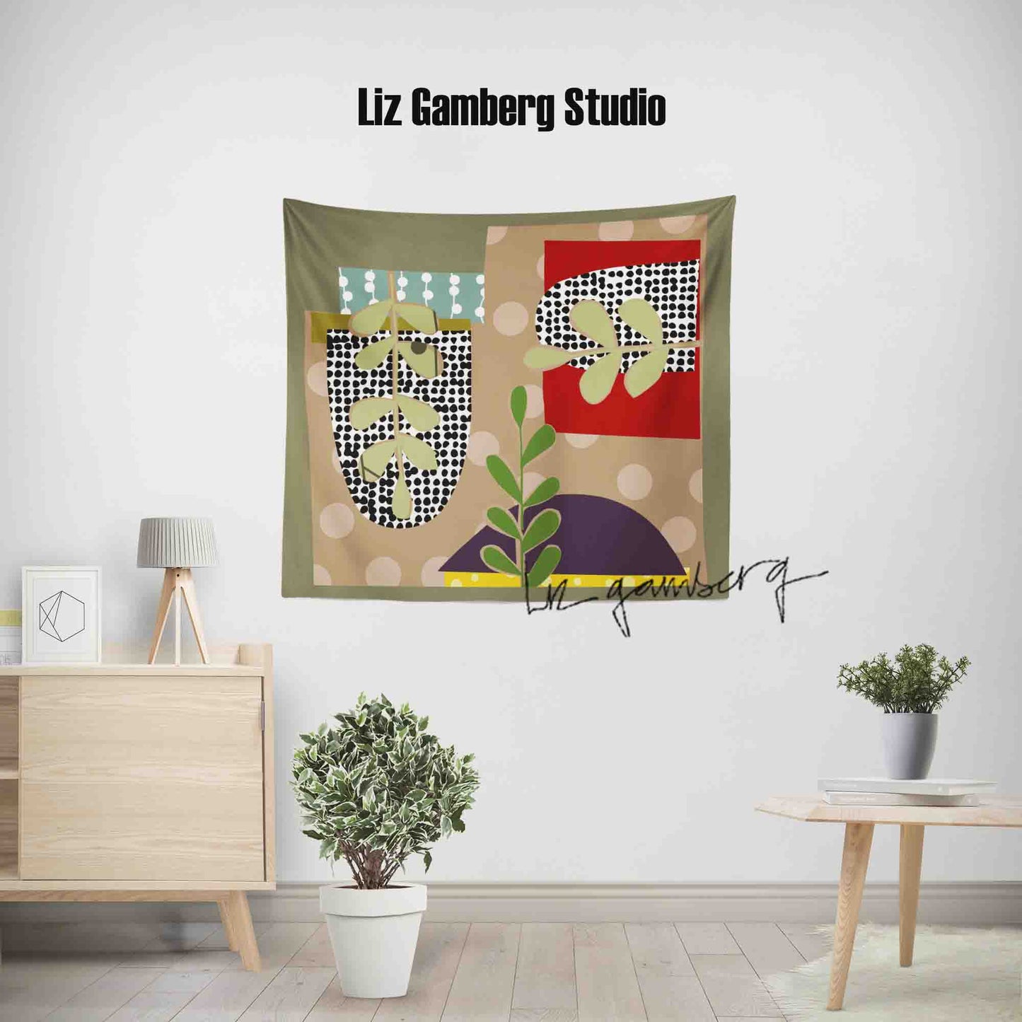 Arches Vines Tapestry by Liz Gamberg Studio from US