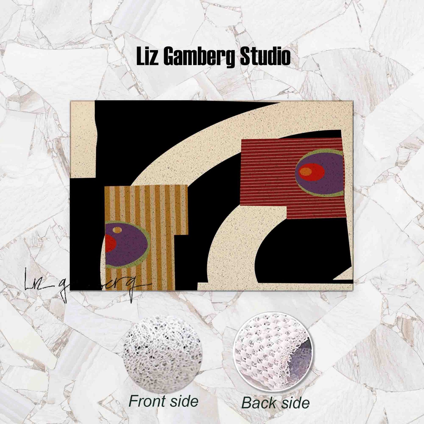 Day+11 sm PVC Coil Bath Tub Mat by Liz Gamberg Studio from US