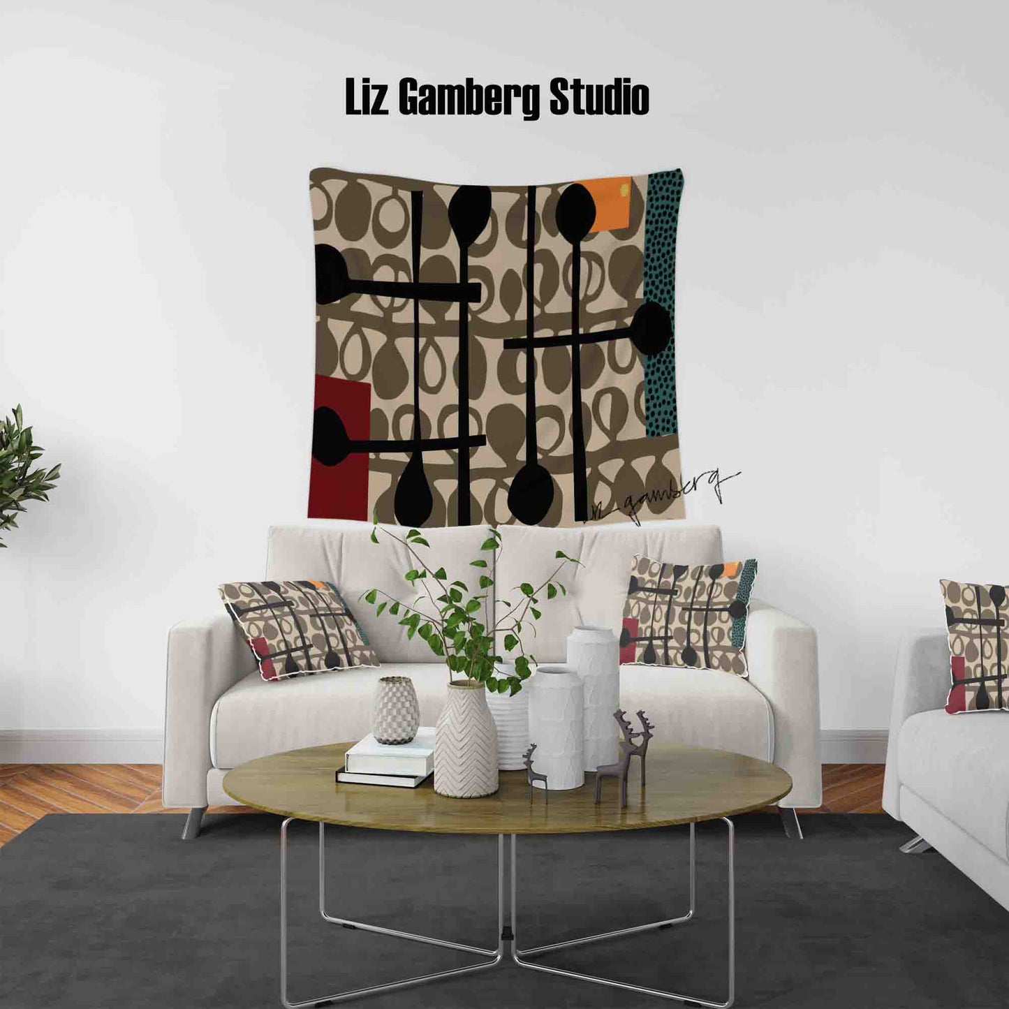 Day+15 sm Tapestry by Liz Gamberg Studio from US