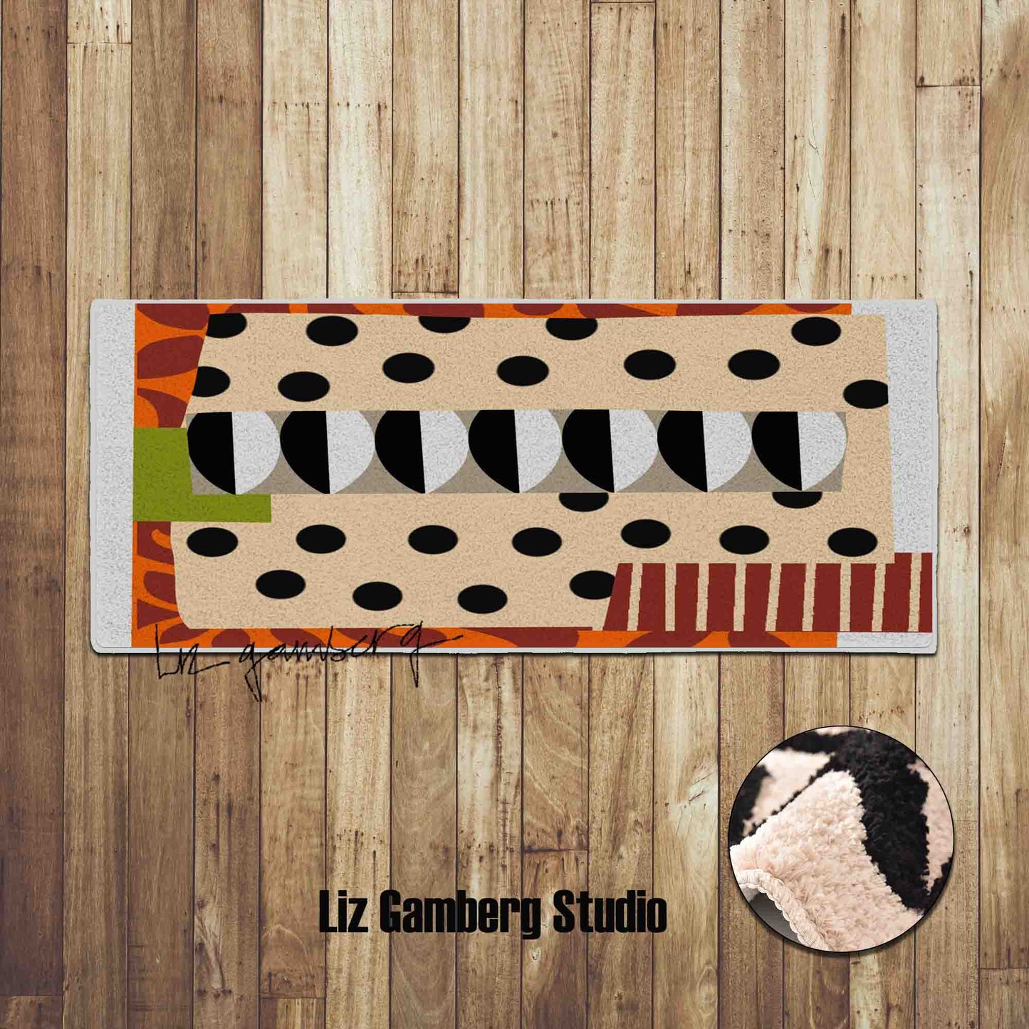 Day+18 sm Tufted Bathmat by Liz Gamberg Studio from US