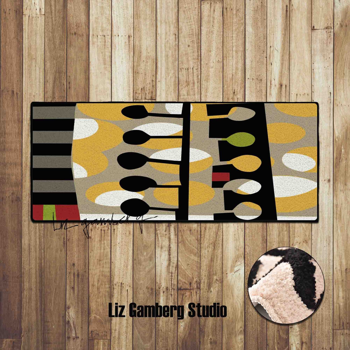 Day+19 sm Tufted Bathmat by Liz Gamberg Studio from US