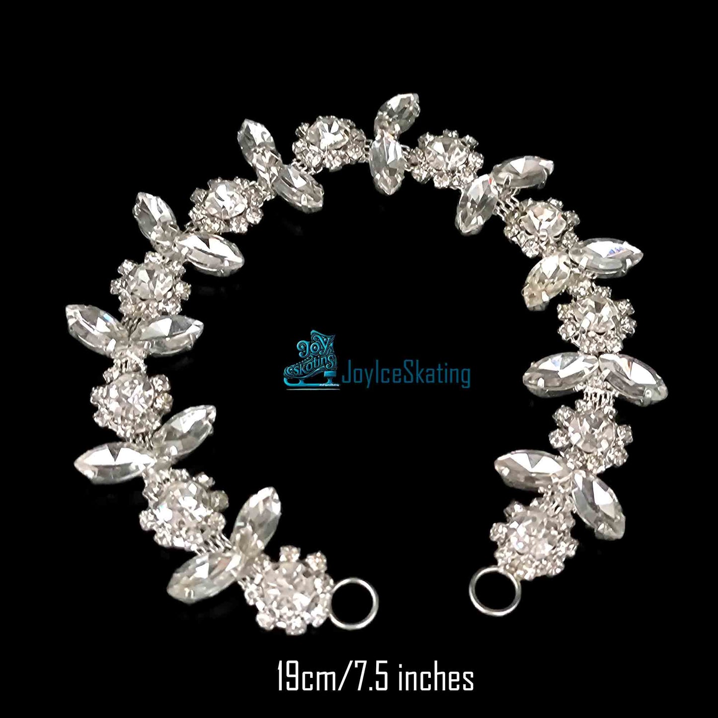 Custom Rhinestone Bun Wrap, Figure Skating Hairpiece, Ballroom Hair Accessory, Crystal Glass Wedding Headdress