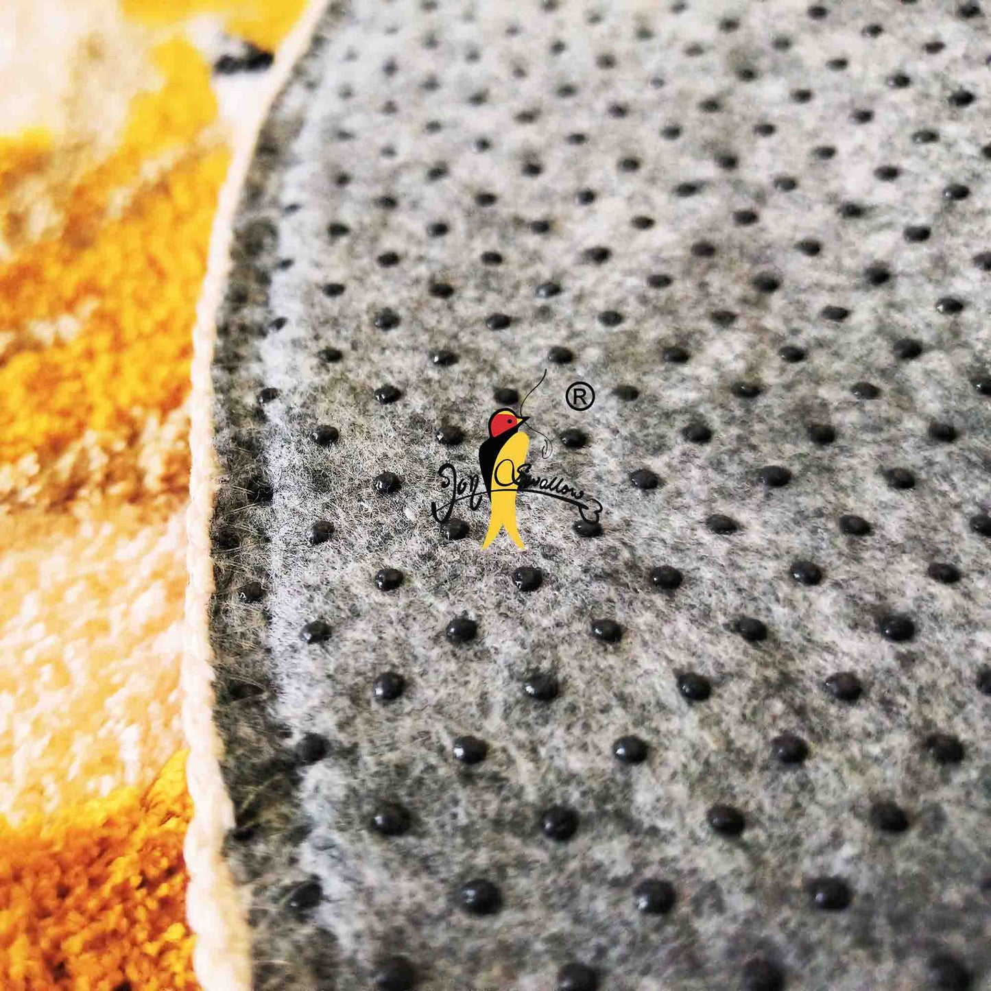 JoySwallow Badematte mit orangefarbenem Fuchsmuster, Tier-Badezimmerteppich, Teppich mit Fuchsmotiv, niedlicher Fuchs-Schlafzimmerteppich