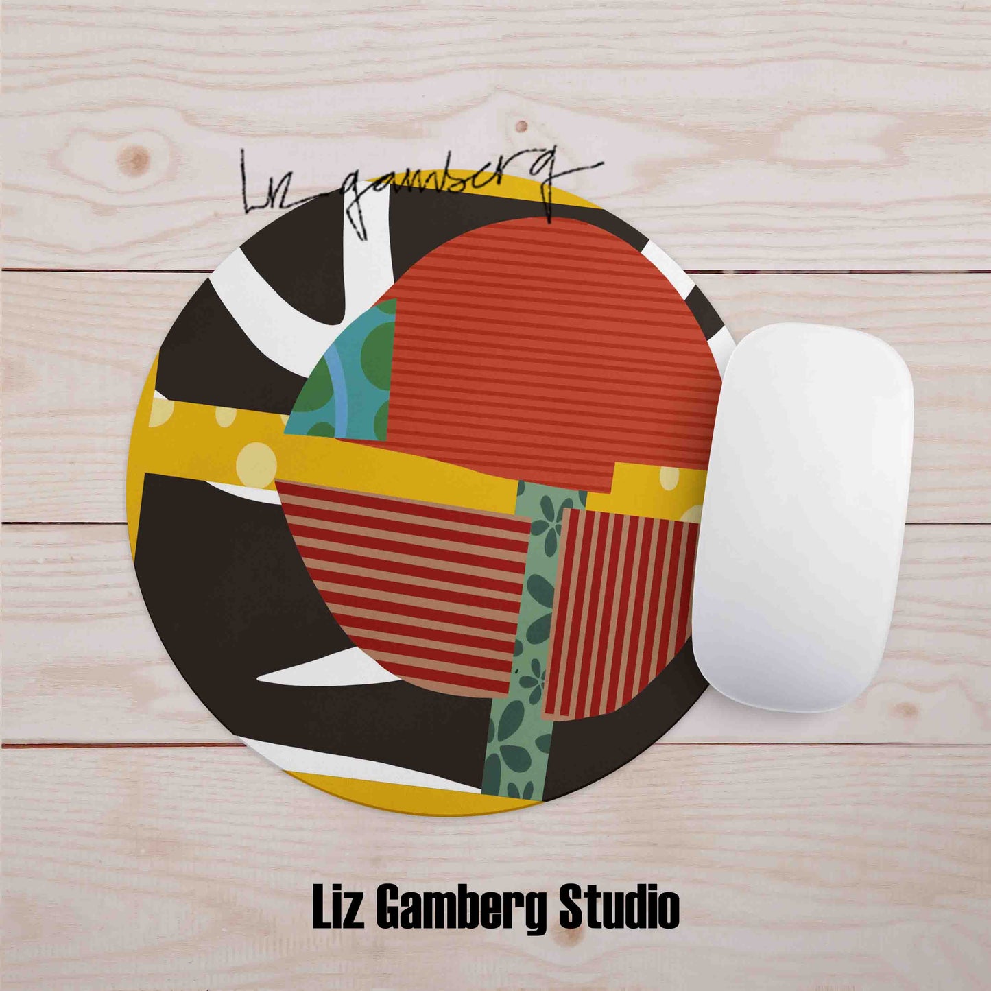 Intersection Mouse Pad by Liz Gamberg Studio from US