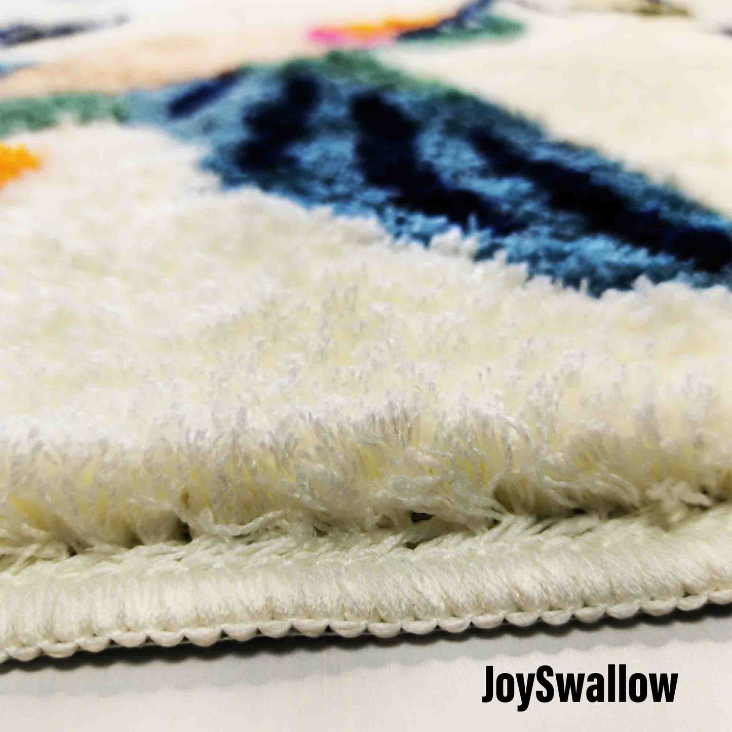 JoySwallow Hummingbird Tufted Bathmat, Floral Rug, Area Rug, Bedroom Rugs