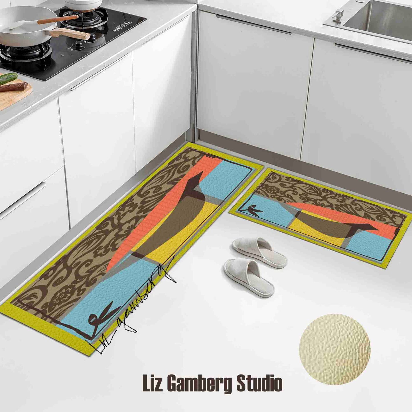 Solo Bird Kitchen Mat by Liz Gamberg Studio from US