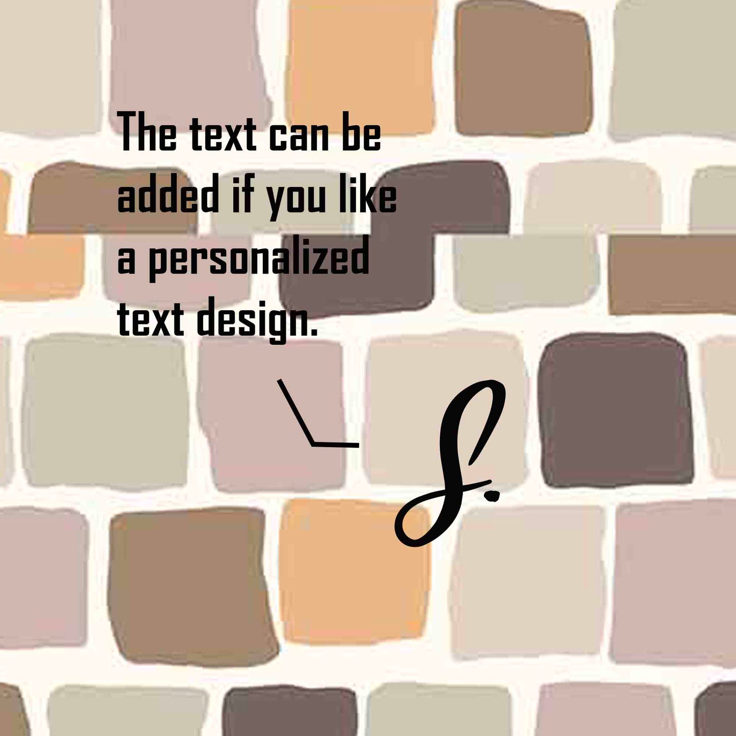 JoySwallow Personalized Bathtub Mat, Colorful Blocks Abstract Wall Bathtub Mat, Abstract PVC Coil Shower Mat, Anti Skid PVC Coil Bathmat, Geometrical Permeable Bathmat, Line Art Drainable Rug