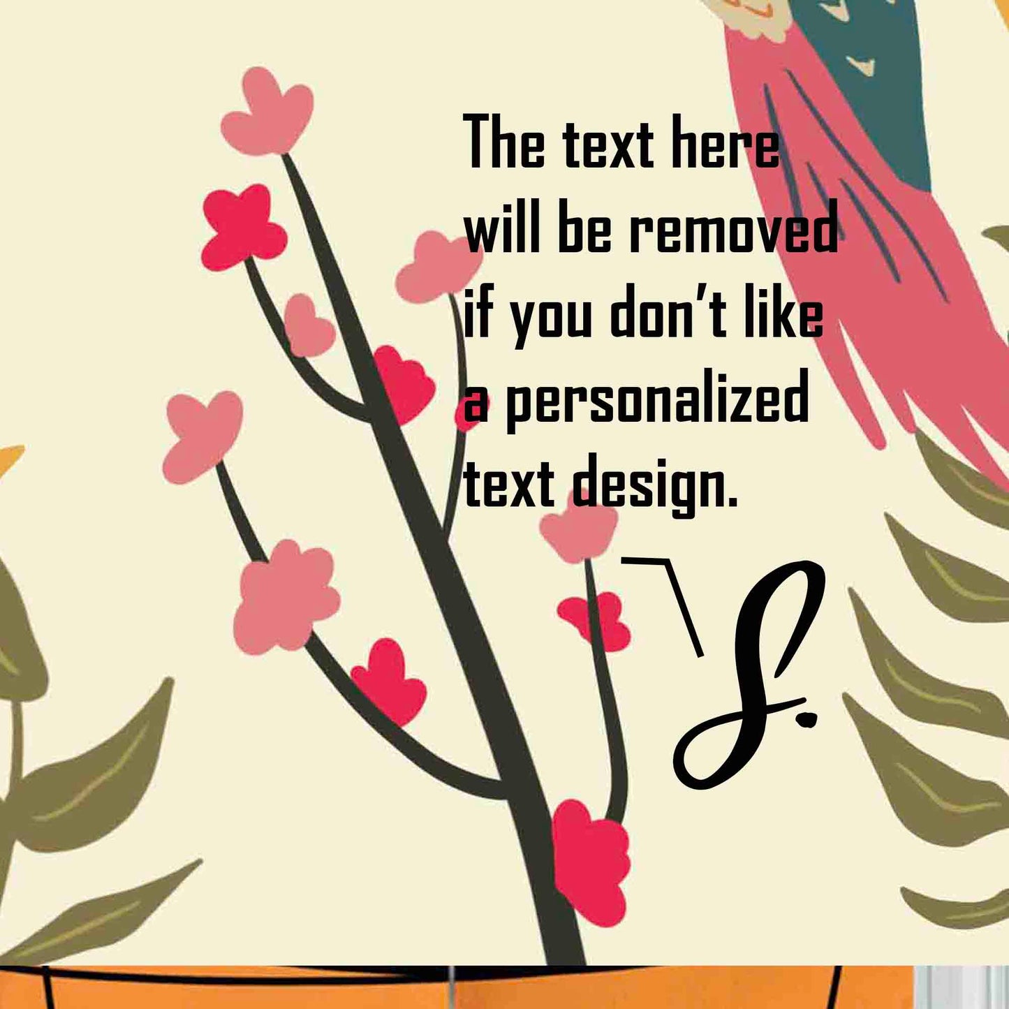 JoySwallow Hummingbird Doormat, PVC Coil Entrance Door Mat, Cute Bird Anti-Skid Outdoor Mat, Elegant Entrance Rug, Floral Entryway Rug for Porch Courtyard