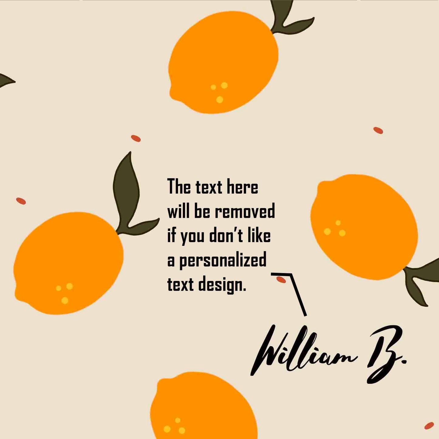 JoySwallow Personalized Bathtub Mat, Lovely Lemon Bathtub Mat, PVC Coil Shower Mat, Anti Skid PVC Coil Bathmat, Floral Permeable Bathmat, Irregular Shaped Drainable Rug