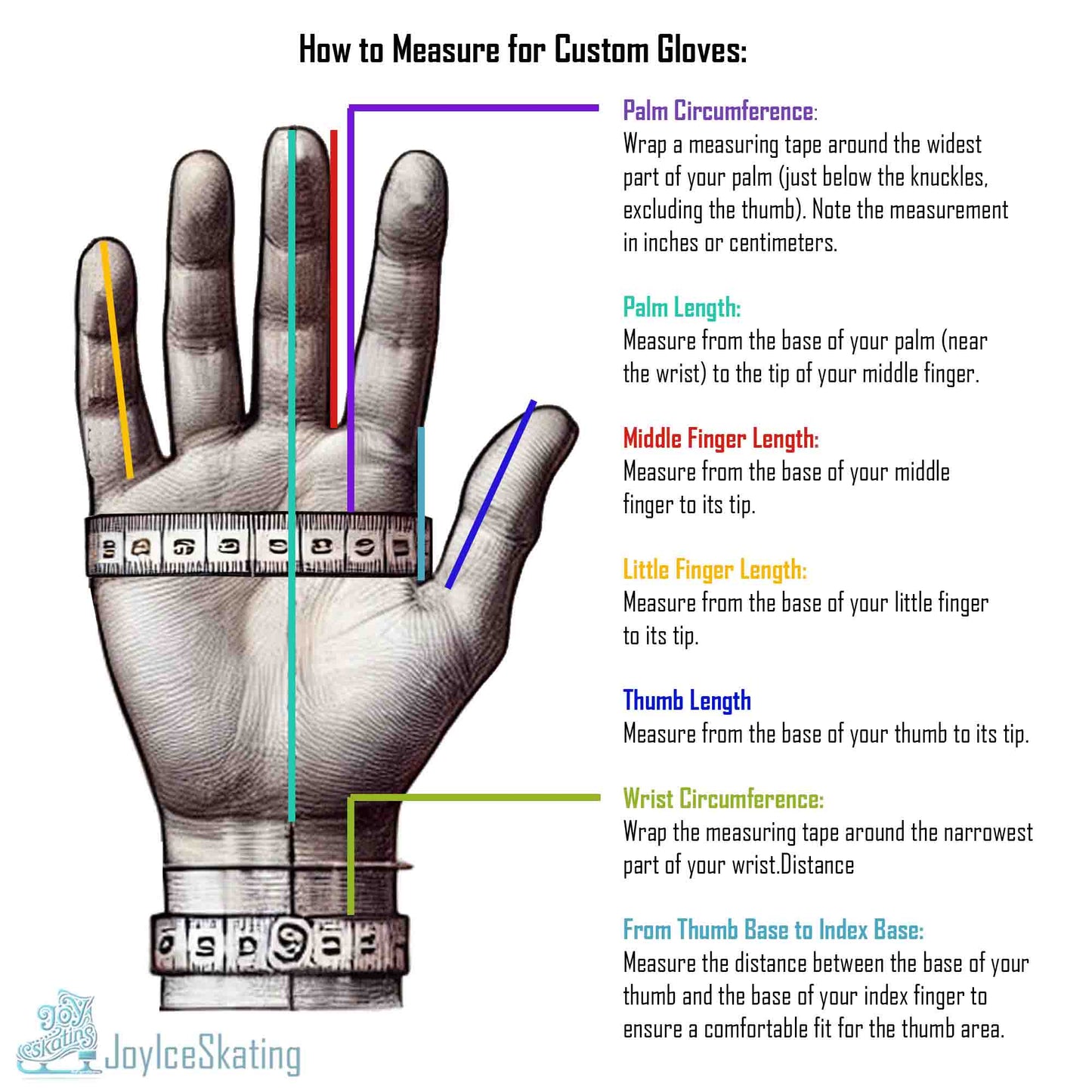 Custom Floral Initial M Figure Skating Gloves: Thick Fleece with Padded Palm Protection