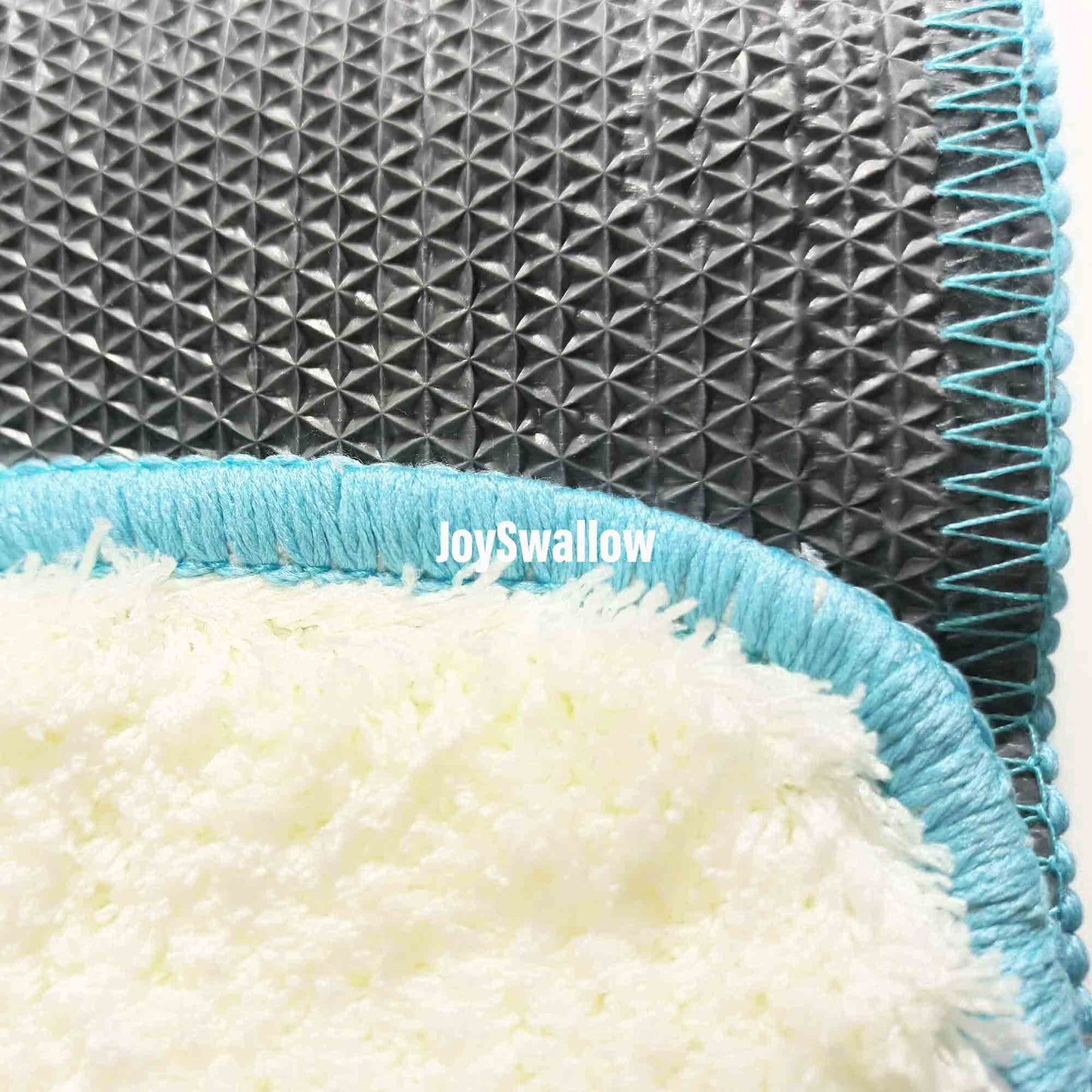 JoySwallow Blue Mountain and Sun Tufted Bathmat, Scenery Bathroom Rug, Landscape Area Rug, Nature Bedroom Rugs