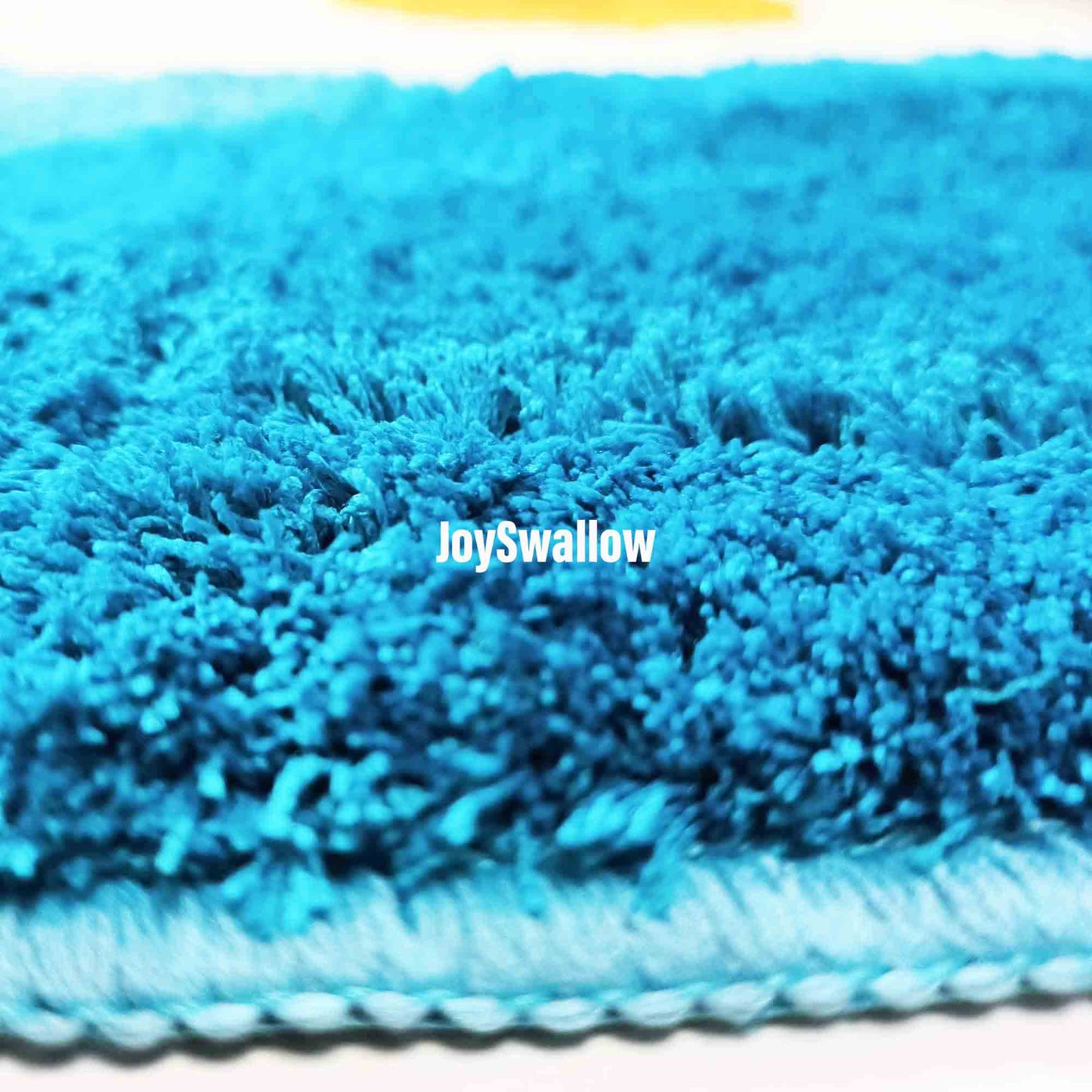 JoySwallow Blue Mountain and Sun Tufted Bathmat, Scenery Bathroom Rug, Landscape Area Rug, Nature Bedroom Rugs