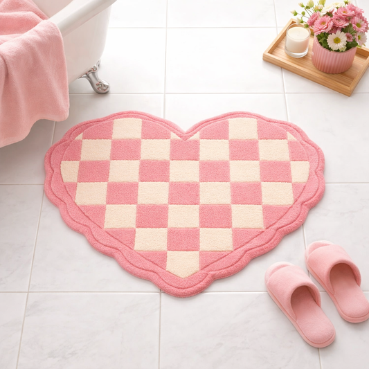 JoySwallow Badematte mit unregelmäßigem Eislauf-Motiv, Eislauf-Badezimmerteppich, Eislauf-Teppich, Eislauf-Schlafzimmerteppich