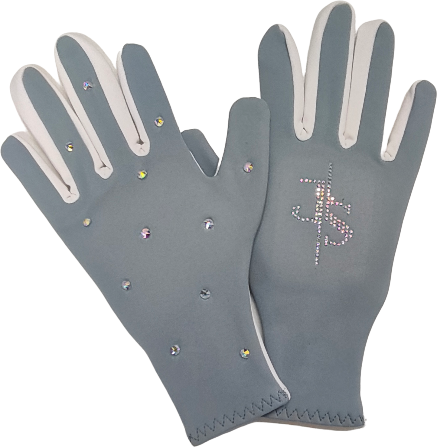 Custom Figure Skating Gloves: Thick Fleece with or without Padded Palm Protection