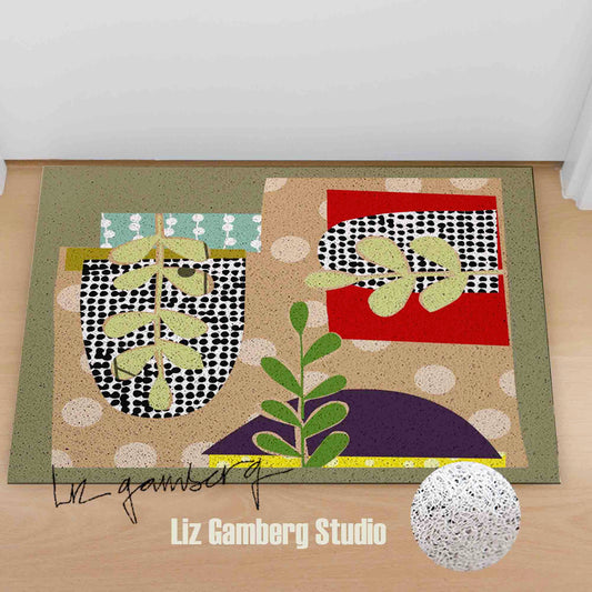 Arches Vines PVC Coil Door Mat by Liz Gamberg Studio from US