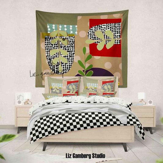 Arches Vines Tapestry by  Liz Gamberg Studio from US
