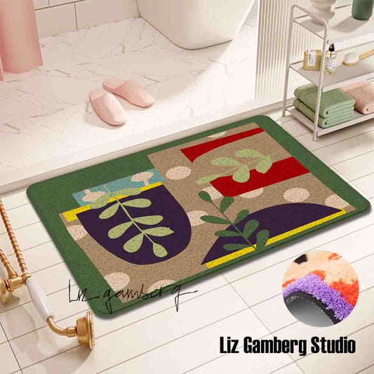 Arches Vines Tufted Bathmat by Liz Gamberg Studio from US