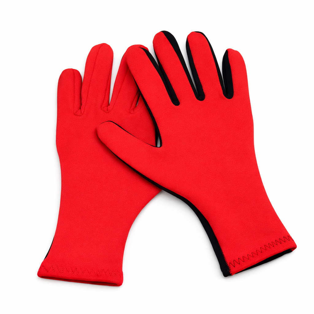 Custom Two-tone Snowflakes Figure Skating Gloves