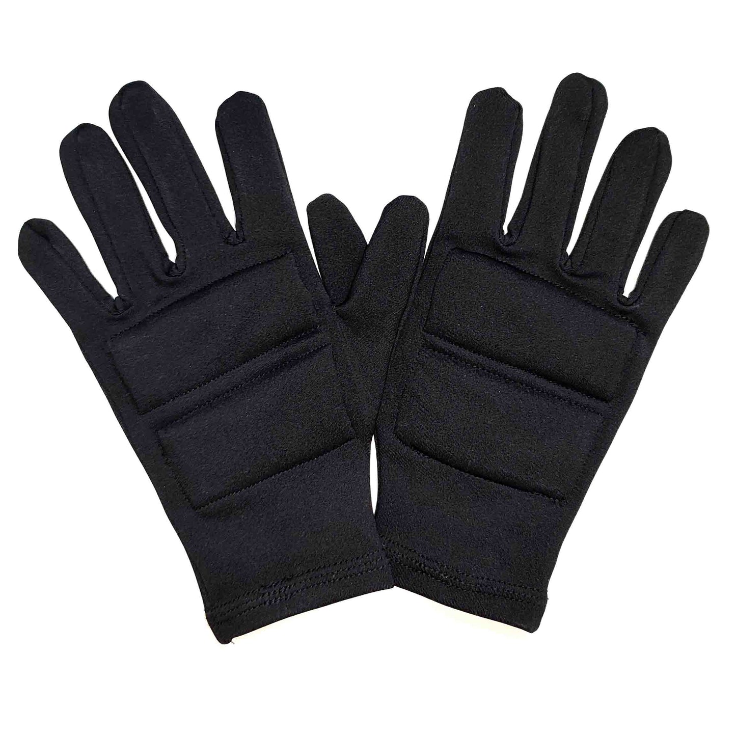 Custom Floral Initial M Figure Skating Gloves: Thick Fleece with Padded Palm Protection