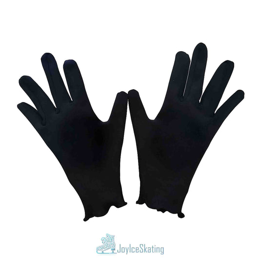 Custom Solid Color Figure Skating Gloves: Thickened Stretch Fleece without Padded Palm