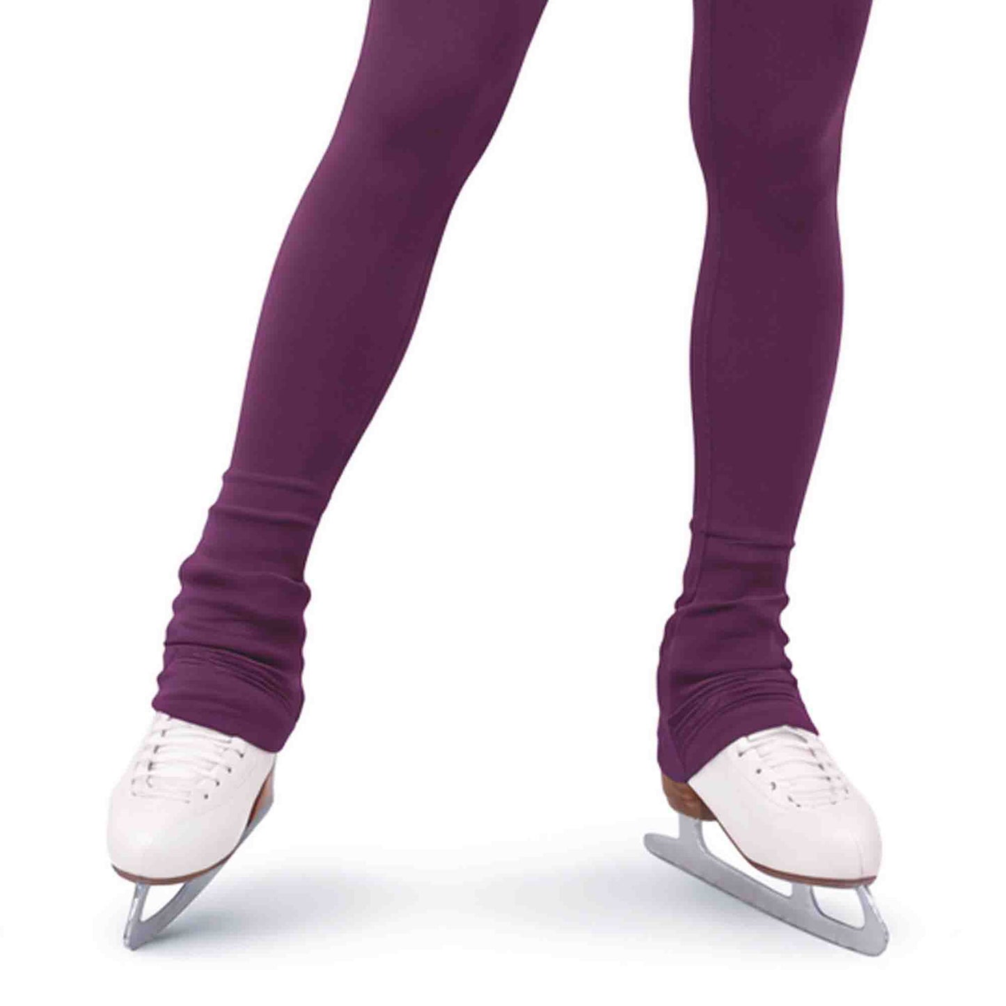 Maßgefertigte, einfarbige Eiskunstlauf-Leggings/Hosen – Hüftpolstertaschen optional