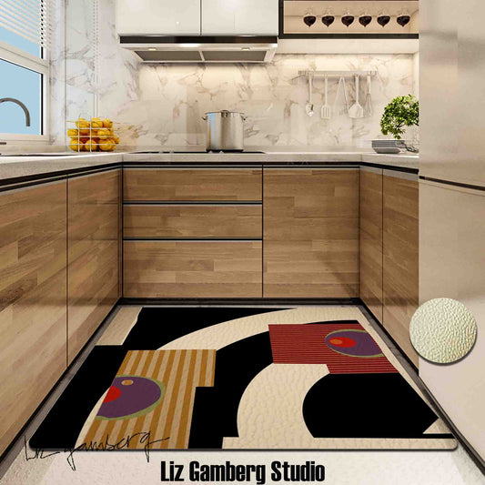 Day+11 sm Kitchen Mat by Liz Gamberg Studio from US