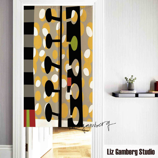 Day+19 sm Doorway Curtain by Liz Gamberg Studio from US