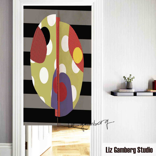 Day+27 sm Doorway Curtain by Liz Gamberg Studio from US