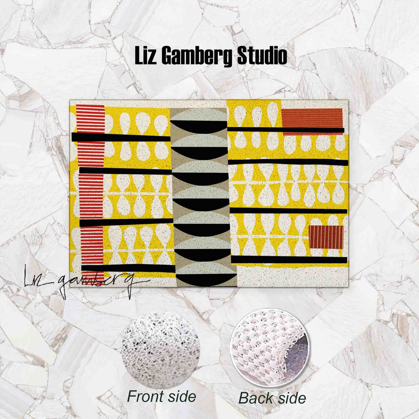 Day+7 sm PVC Coil Bath Tub Mat by Liz Gamberg Studio from US