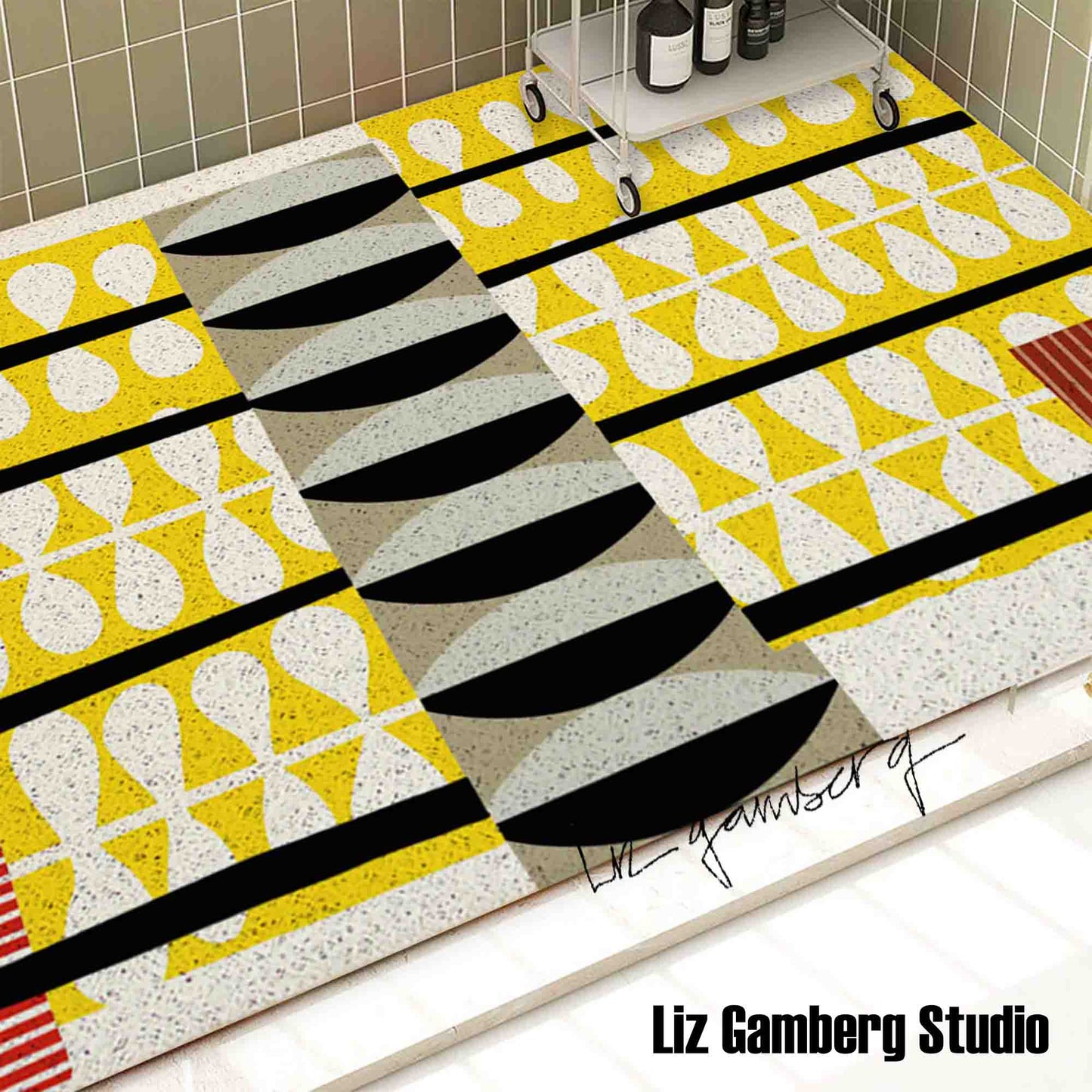 Day+7 sm PVC Coil Bath Tub Mat by Liz Gamberg Studio from US