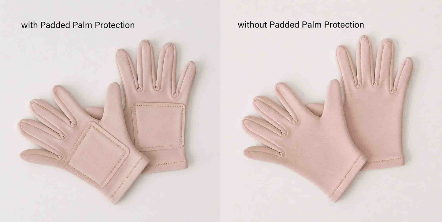 Custom Figure Skating Gloves: Thick Fleece with or without Padded Palm Protection