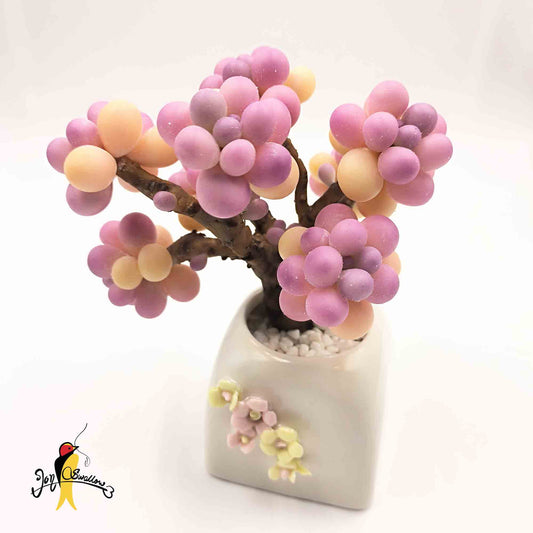 JoySwallow Handmade Peach Egg Succulent Planter, Artisan Clay Succulent Holiday Gifts, Handcrafted Delights for Home Decor, Unique Home Decor Accents