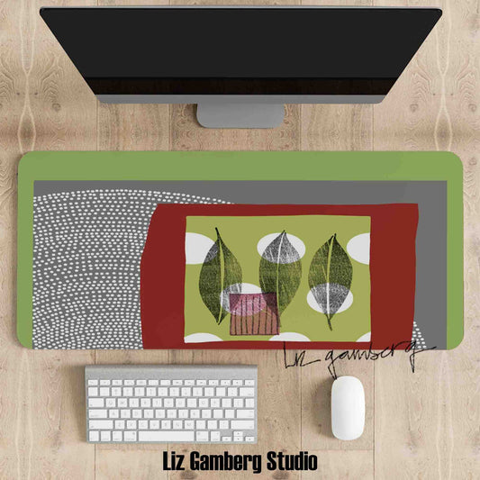 Leaf Trio Mouse Pad by Liz Gamberg Studio from US