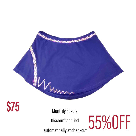 Aurora Line Custom Figure Skating Skirt