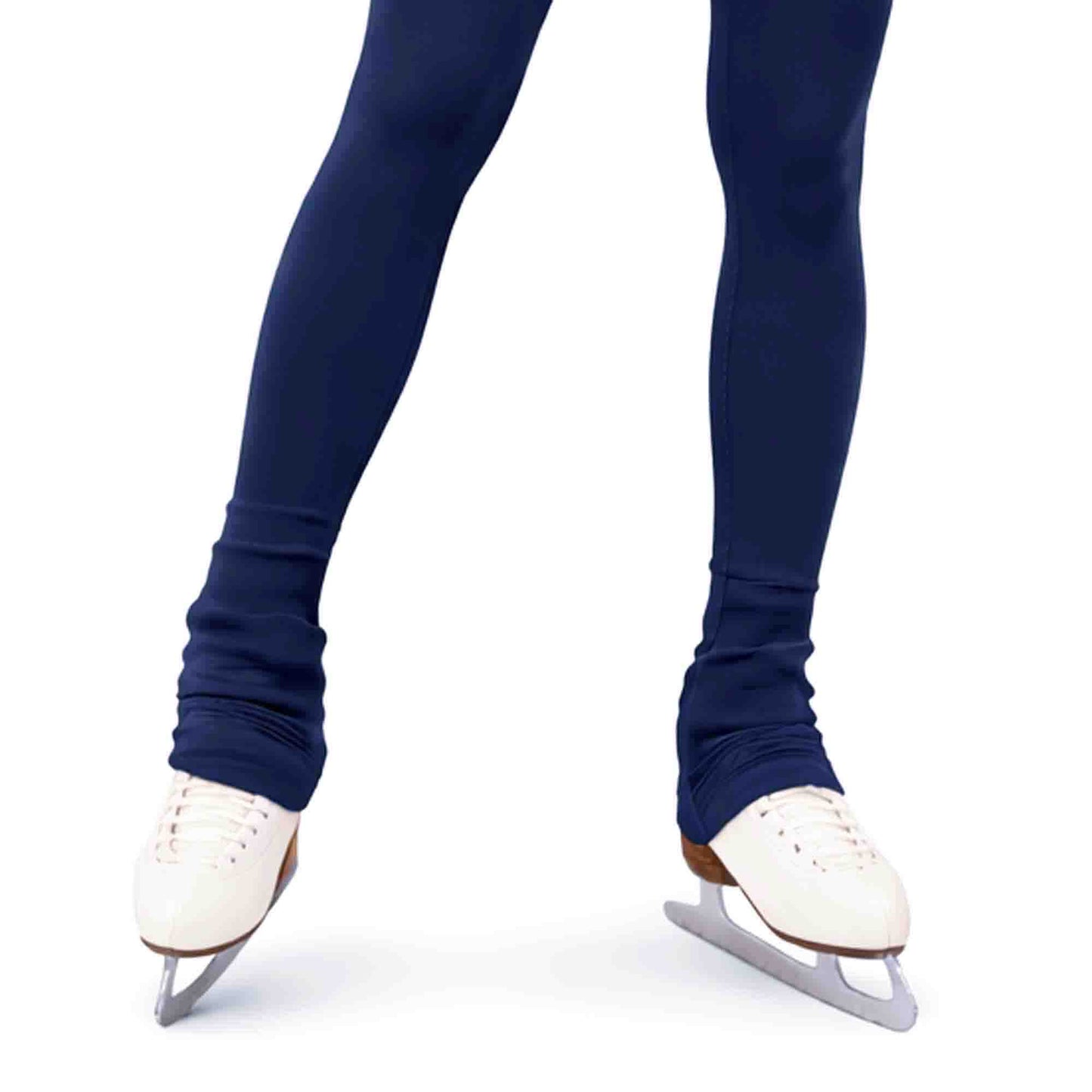 Maßgefertigte, einfarbige Eiskunstlauf-Leggings/Hosen – Hüftpolstertaschen optional