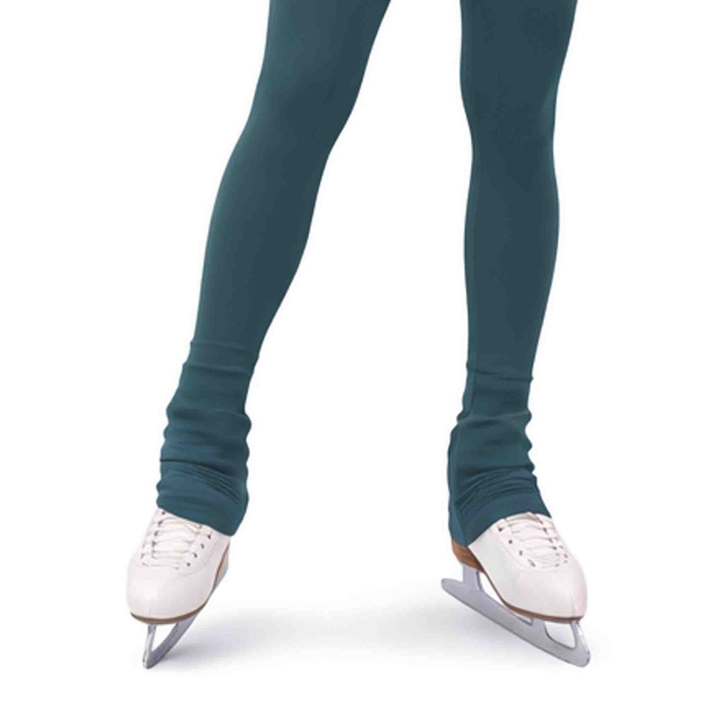 Maßgefertigte, einfarbige Eiskunstlauf-Leggings/Hosen – Hüftpolstertaschen optional