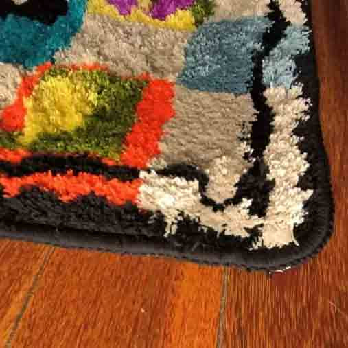 Square Collage Tufted Bathmat by Liz Gamberg Studio from US