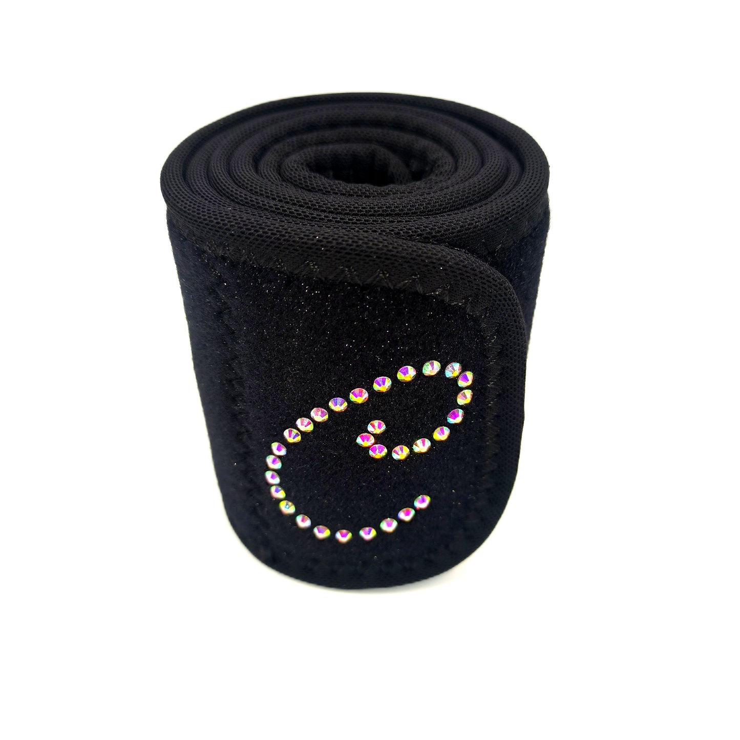 Sports Waist Support Belt – With or Without Custom Rhinestone Initials, for Figure Skating, Dance & Fitness