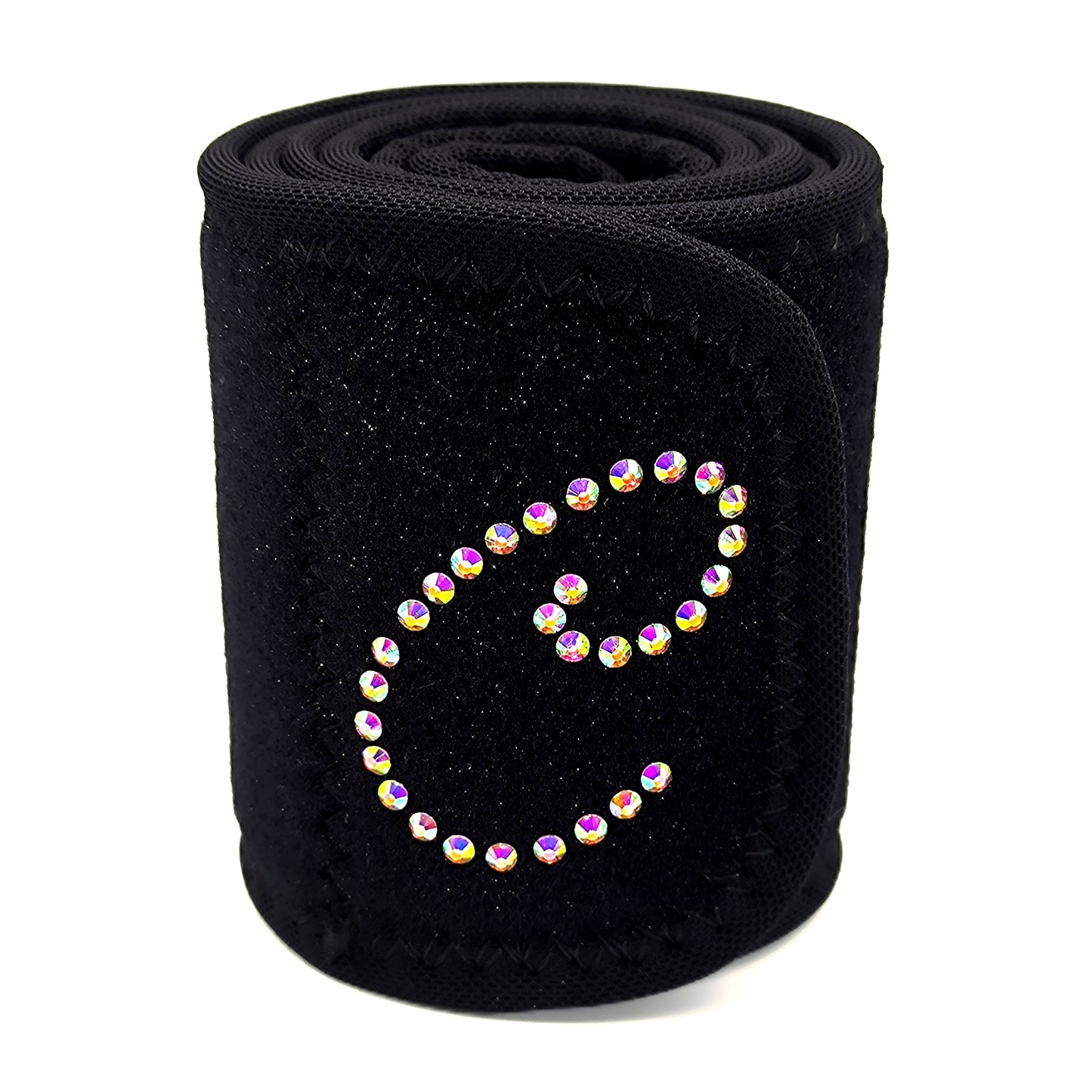Sports Waist Support Belt – With or Without Custom Rhinestone Initials, for Figure Skating, Dance & Fitness