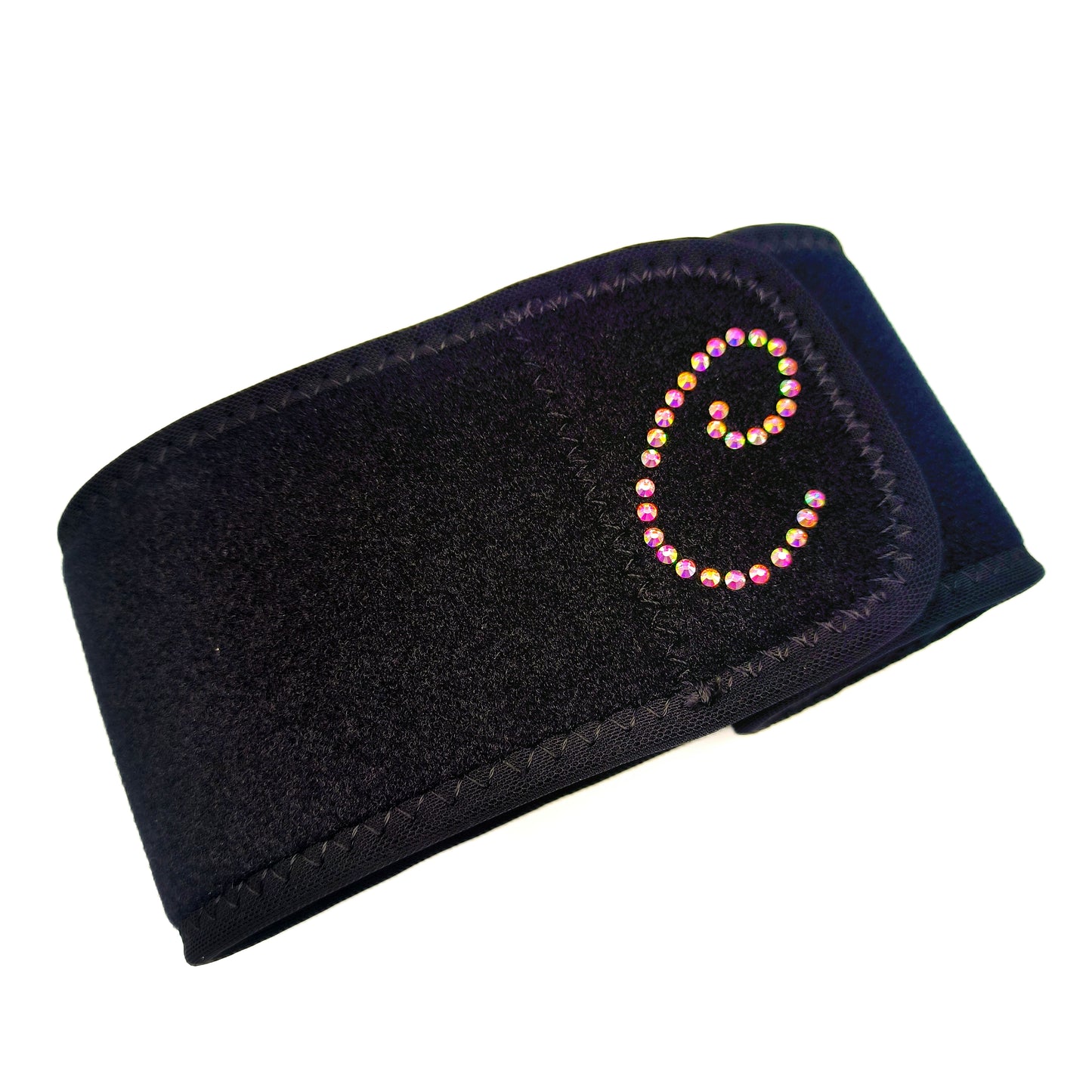 Sports Waist Support Belt – With or Without Custom Rhinestone Initials, for Figure Skating, Dance & Fitness