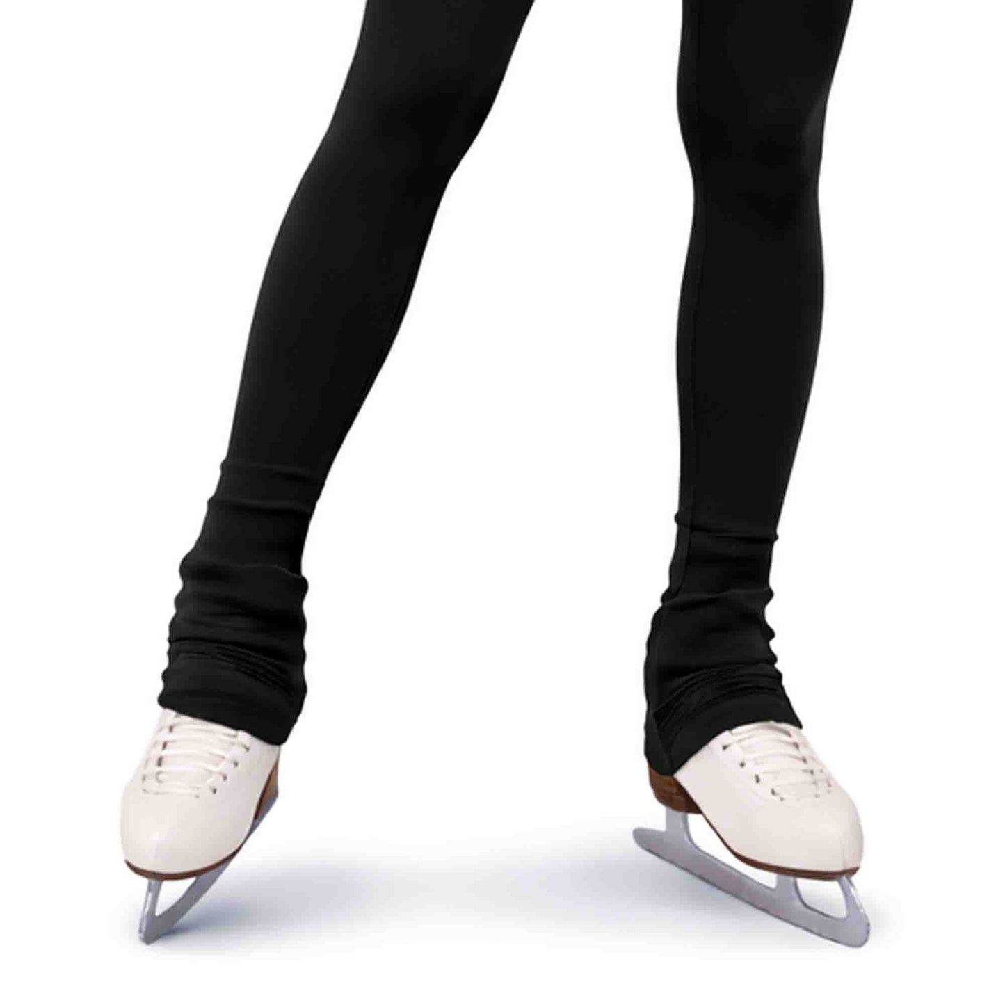 Maßgefertigte, einfarbige Eiskunstlauf-Leggings/Hosen – Hüftpolstertaschen optional